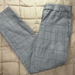 H&M Gray Checkered Pants